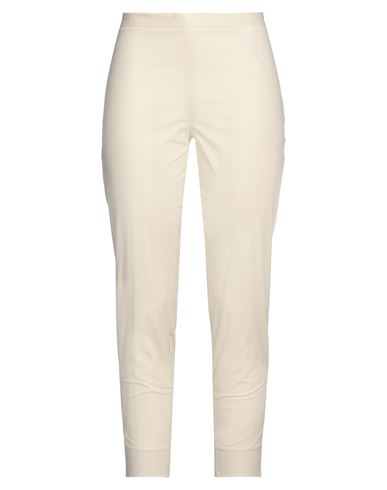 Antonelli Woman Pants Cream Size 6 Cotton, Elastane In White