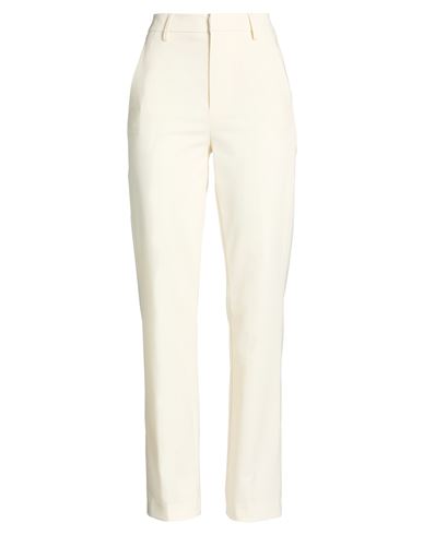 Dondup Woman Pants Cream Size 29 Polyester, Virgin Wool, Elastane In White
