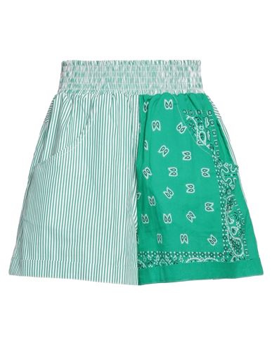 Forte Dei Marmi Couture Woman Shorts & Bermuda Shorts Green Size 6 Cotton