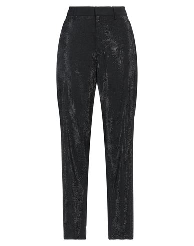 Dondup Woman Pants Black Size 6 Viscose, Polyester In Black