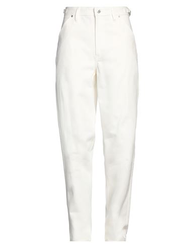 Shop Jil Sander Man Jeans White Size 32 Cotton