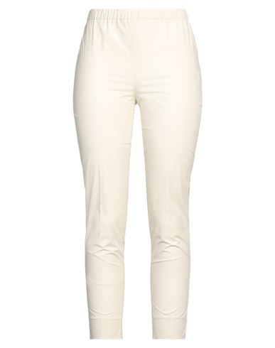 Antonelli Woman Pants Cream Size 6 Cotton, Elastane In White