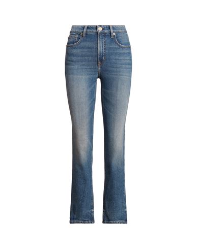 Lauren Ralph Lauren High-rise Straight Ankle Jean Woman Jeans Blue Size 2 Cotton, Elastane