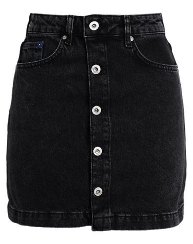 Karl Lagerfeld Jeans Woman Denim Skirt Black Size Xs Organic Cotton