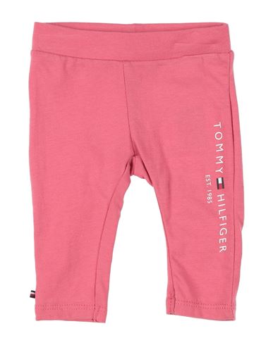 TOMMY HILFIGER TOMMY HILFIGER NEWBORN GIRL PANTS PINK SIZE 1 COTTON, ELASTANE