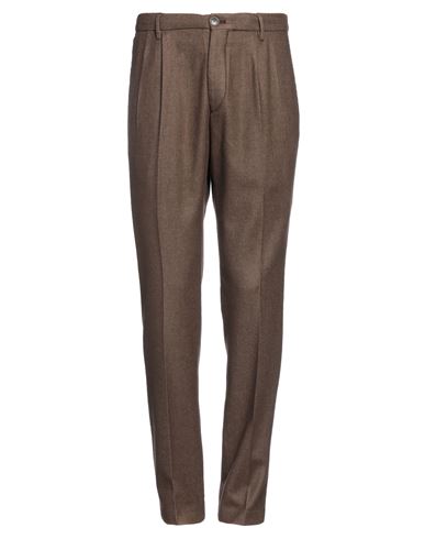 Michael Coal Man Pants Brown Size 35 Virgin Wool, Polyester