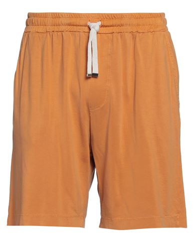 Daniele Fiesoli Man Shorts & Bermuda Shorts Tan Size L Cupro, Cotton In Brown