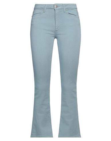 Dondup Woman Pants Light Blue Size 32 Cotton, Elastomultiester, Elastane