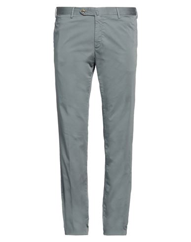 Pt Torino Man Pants Lead Size 40 Cotton, Polyamide, Polyester, Elastane In Grey
