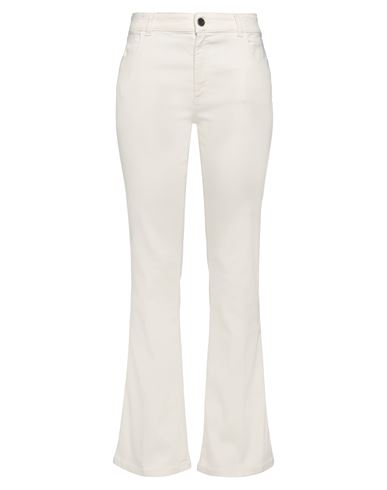 Pt Torino Woman Jeans Ivory Size 30 Lyocell, Cotton, Polyester, Elastane In White