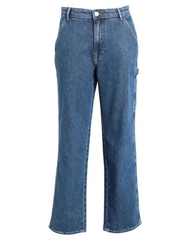 Only Woman Jeans Blue Size 32w-32l Cotton, Elastomultiester