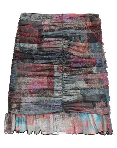 Desigual Woman Mini Skirt Pink Size S Polyester, Elastane