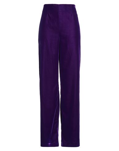 Access Fashion Woman Pants Purple Size L Polyester