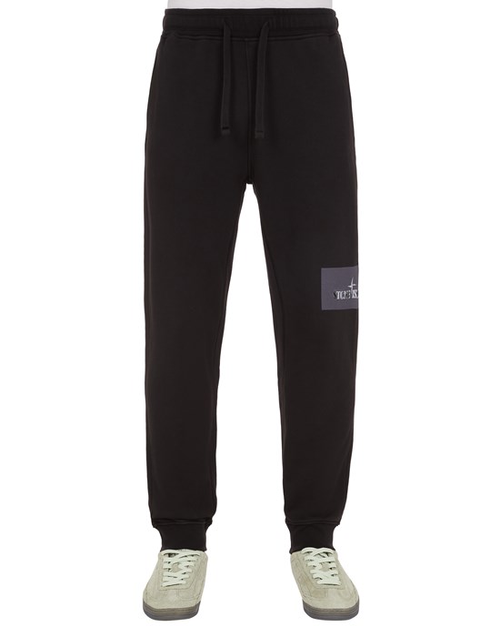  STONE ISLAND 66762 ‘INSTITUTIONAL TWO' PRINT Pantalons sweat Homme Noir