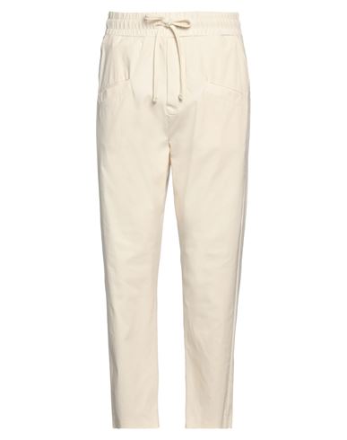 Thom Krom Man Pants Ivory Size Xl Linen, Viscose, Polyamide, Elastane In White