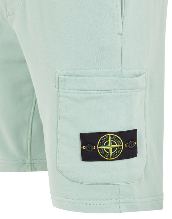 Stone Island Green Patch Shorts