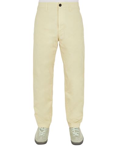 Stone Island Trouseralons Beige Coton, Élasthanne In Neutral