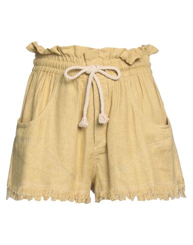 Isabel Marant Étoile Marant Étoile Woman Shorts & Bermuda Shorts Ocher Size 8 Silk In Yellow