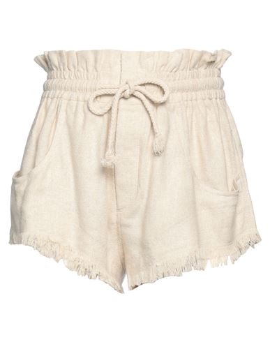 Marant Etoile Talapiz Silk Mini Shorts In Beige