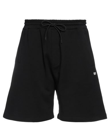 Msgm Man Shorts & Bermuda Shorts Black Size L Cotton