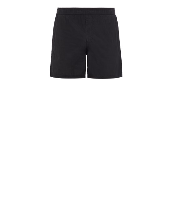 Stone Island Beach Shorts Black Polyamide