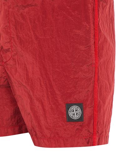 Stone island red on sale shorts