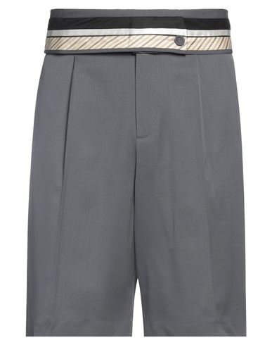 Dior Homme Man Shorts & Bermuda Shorts Grey Size 34 Virgin Wool, Polyester, Cotton
