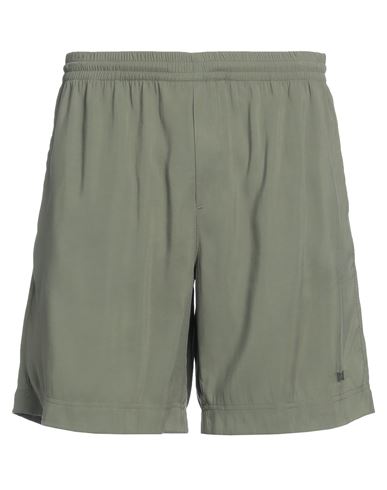 Msgm Man Shorts & Bermuda Shorts Military Green Size 34 Viscose, Polyester