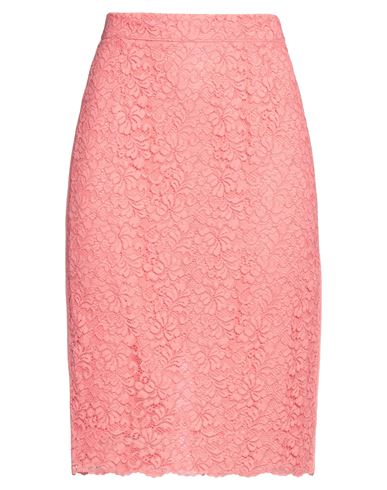 Diana Gallesi Woman Midi Skirt Salmon Pink Size 12 Polyamide, Viscose, Cotton