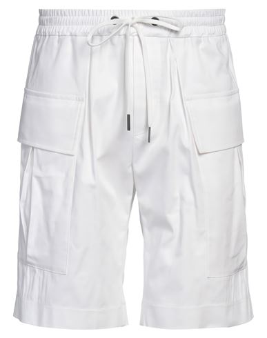 Shop Hōsio Man Shorts & Bermuda Shorts White Size 30 Cotton, Elastane