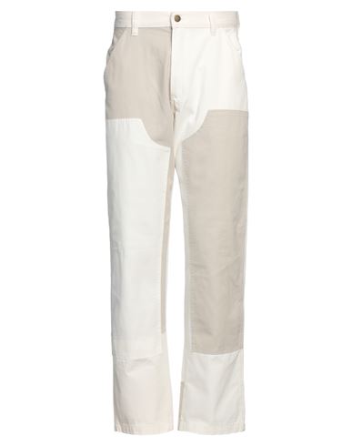 Dickies Man Pants Ivory Size 36 Cotton In White