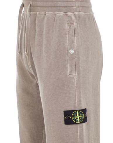 MADE IN ITALY SOLID COLOR COTTON FLEECE PANTS