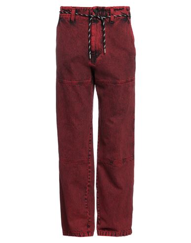 Shop Just Cavalli Man Jeans Brick Red Size 34 Cotton