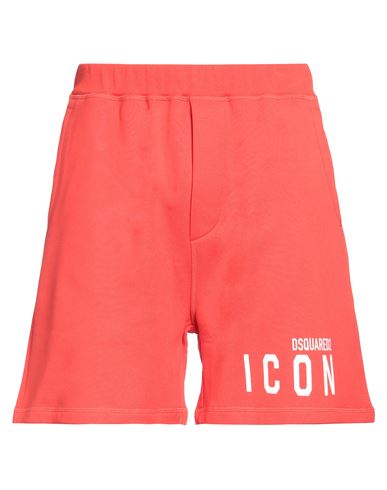 Dsquared2 Man Shorts & Bermuda Shorts Red Size L Cotton In Red