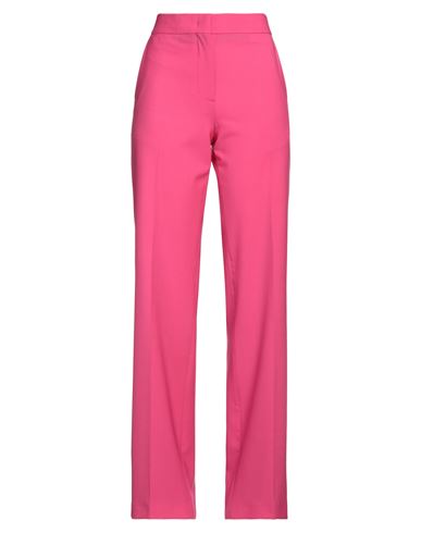 Msgm Woman Pants Fuchsia Size 4 Virgin Wool, Elastane In Pink