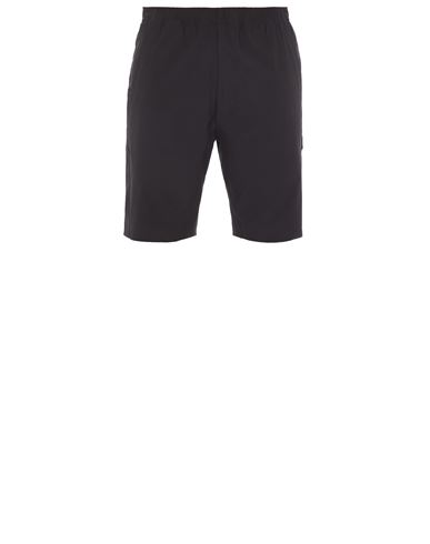 Stone Island Bermuda Shorts Black Polyamide, Elastane In Gray