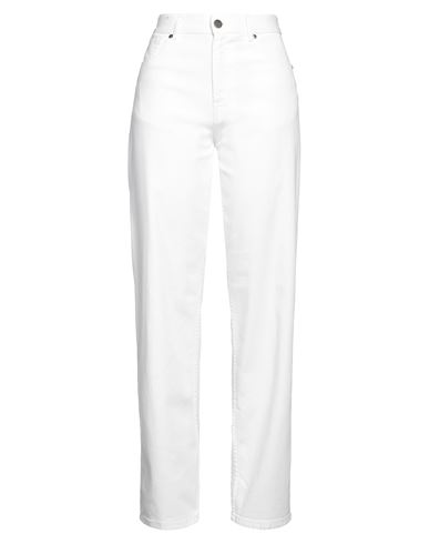 Pt Torino Woman Jeans Off White Size 30 Cotton, Elastomultiester, Elastane In Off White