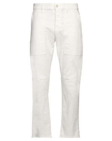 Siviglia Man Pants White Size 31 Organic Cotton, Elastane In Gray