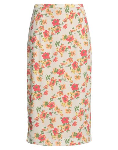 Shop N°21 Woman Midi Skirt Beige Size 6 Acetate, Silk