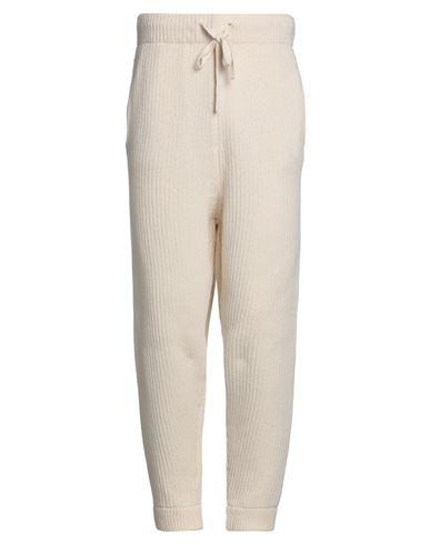Moncler 2  1952 Man Pants Ivory Size S Cashmere, Wool In White