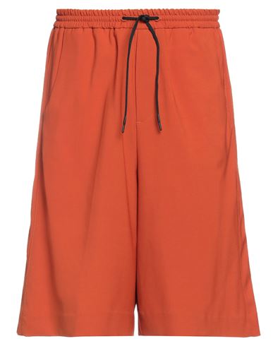 Nine In The Morning Man Shorts & Bermuda Shorts Rust Size 32 Polyester, Wool, Elastane In Red