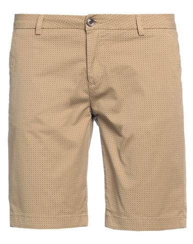 No Lab Man Shorts & Bermuda Shorts Camel Size 31 Cotton, Elastane In Beige