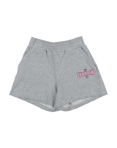Chiara Ferragni Toddler Girl Shorts & Bermuda Shorts Light Grey Size 7 Cotton, Elastane In Grey