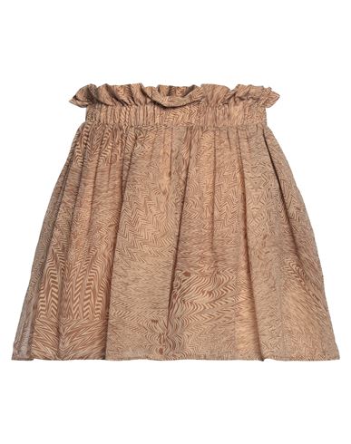 Shop Federica Tosi Woman Shorts & Bermuda Shorts Camel Size 2 Silk In Beige