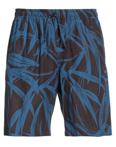 Bagutta Man Shorts & Bermuda Shorts Navy Blue Size M Elastane, Cotton