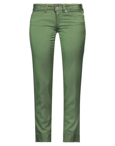 Jacob Cohёn Woman Cropped Pants Military Green Size 26 Cotton, Viscose, Elastane