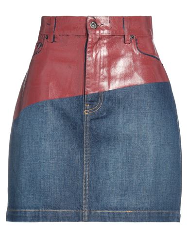 Jw Anderson Woman Denim Skirt Blue Size 8 Cotton