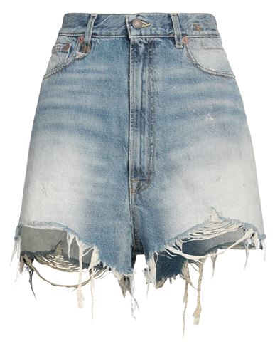 R13 Woman Denim Shorts Blue Size 29 Cotton