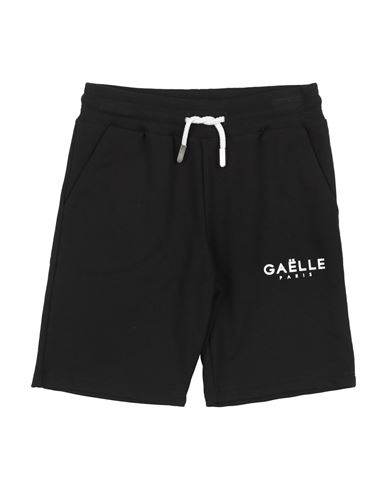 GAELLE PARIS GAËLLE PARIS TODDLER BOY SHORTS & BERMUDA SHORTS BLACK SIZE 4 COTTON, ELASTANE 