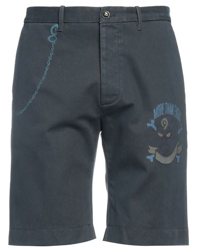 Nine In The Morning Man Shorts & Bermuda Shorts Navy Blue Size 38 Cotton
